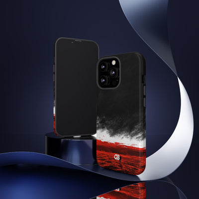 Crimson Horizon · Tough Phone Case for iPhone · Black
