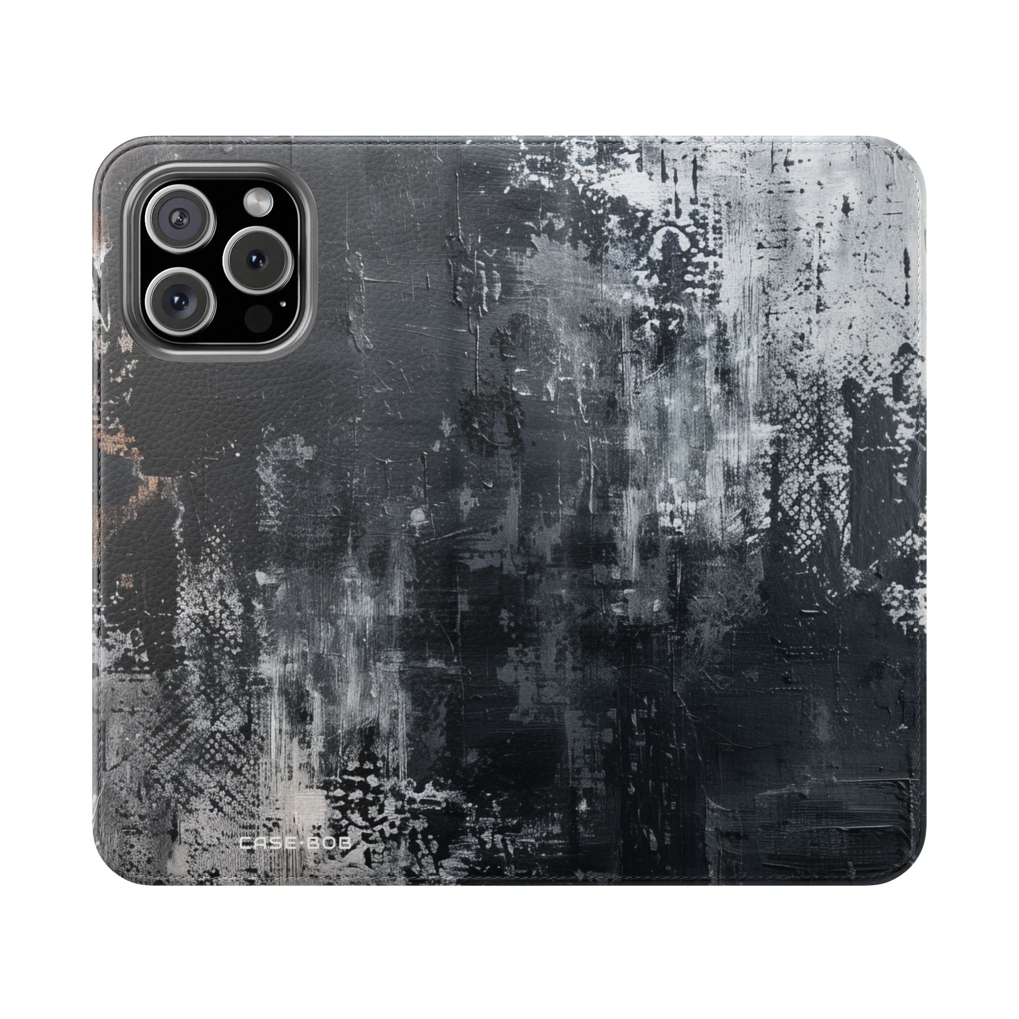 Midnight Brushstroke - iPhone 16 Max Case - Wallet