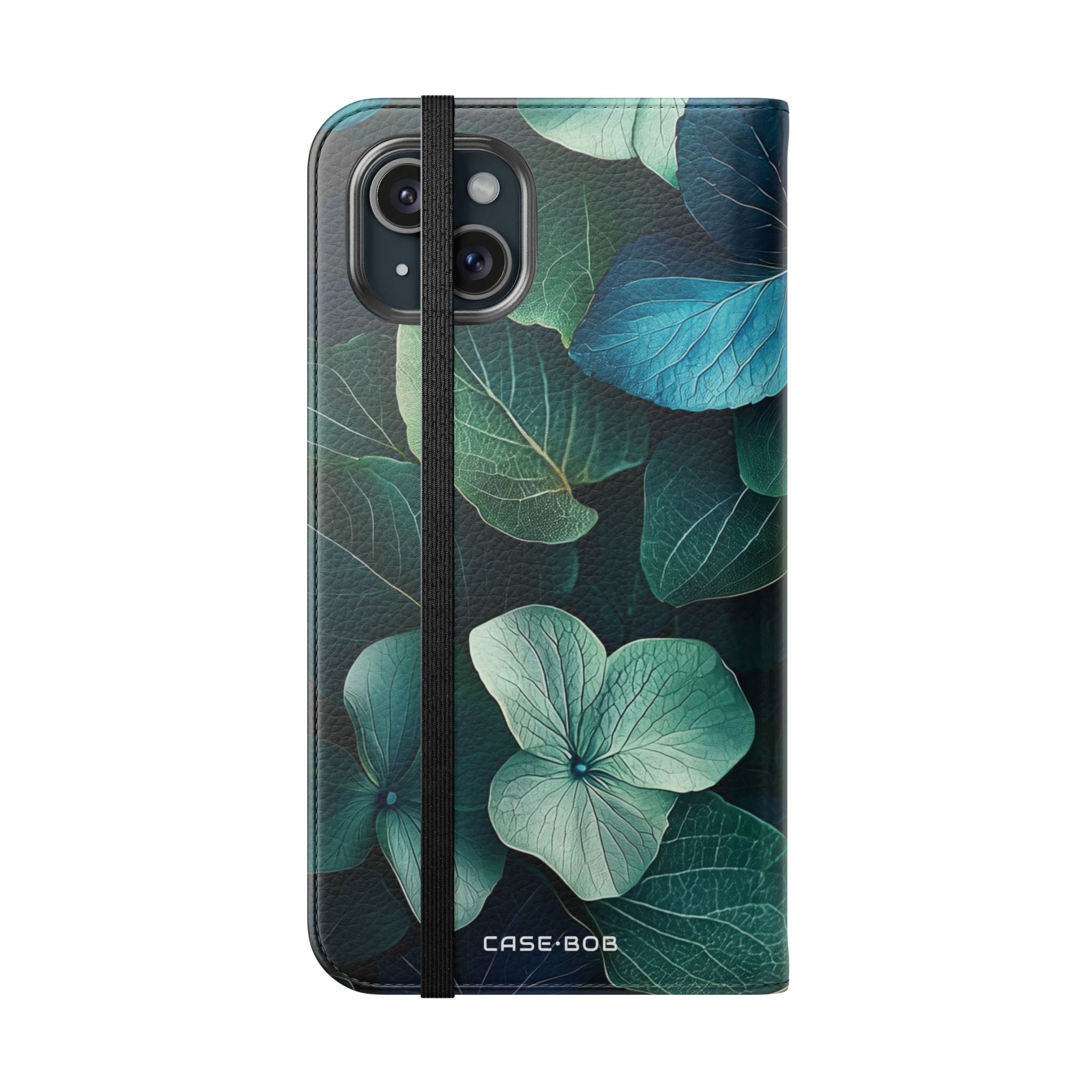 Teal Bloom - iPhone 15 Plus Case - Wallet