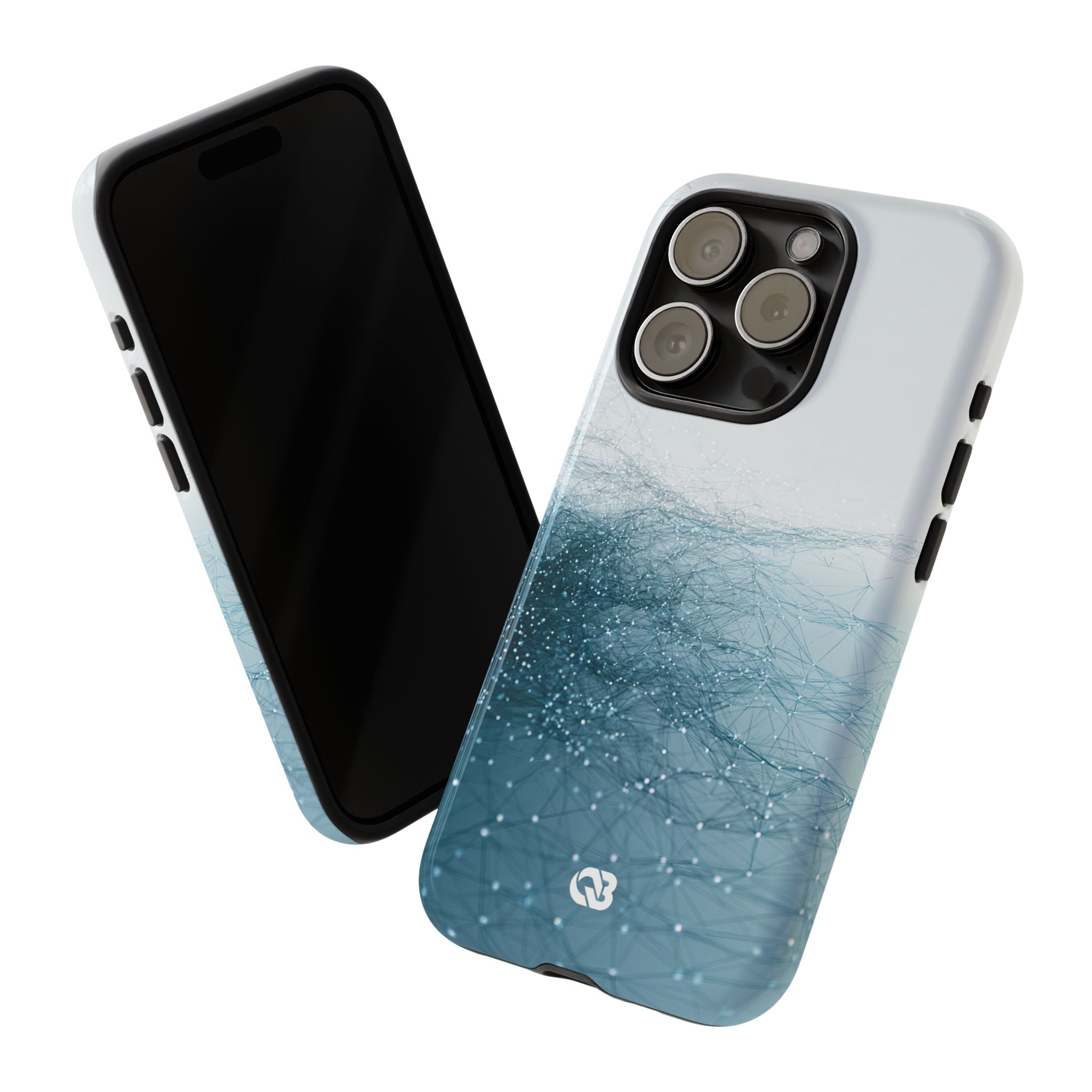 Teal Tough Phone Case for iPhone - Arctic Pulse Mesh