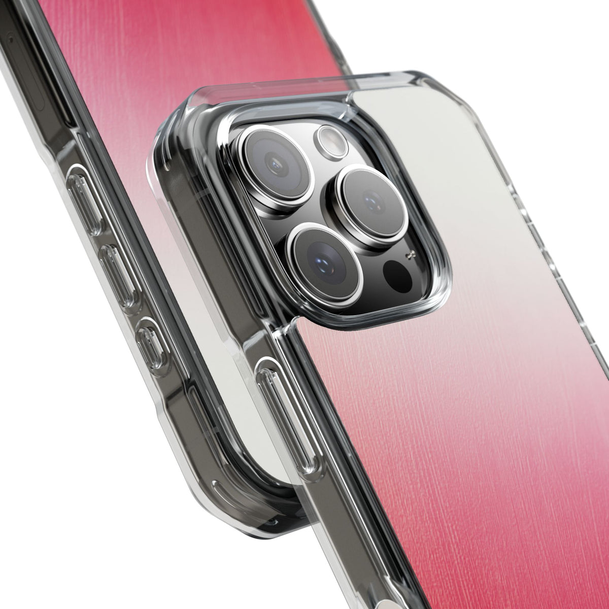 Rose Haze · Clear Impact Magnetic Phone Case for iPhone · Pink