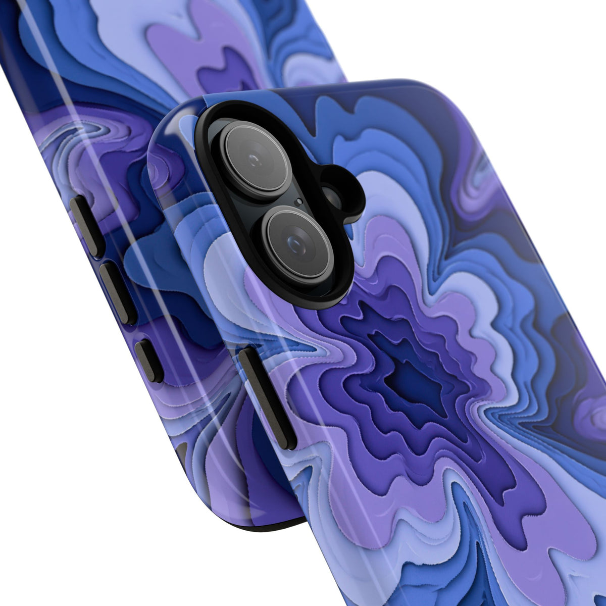 Periwinkle Strata Bloom · Tough Phone Case for iPhone · Purple