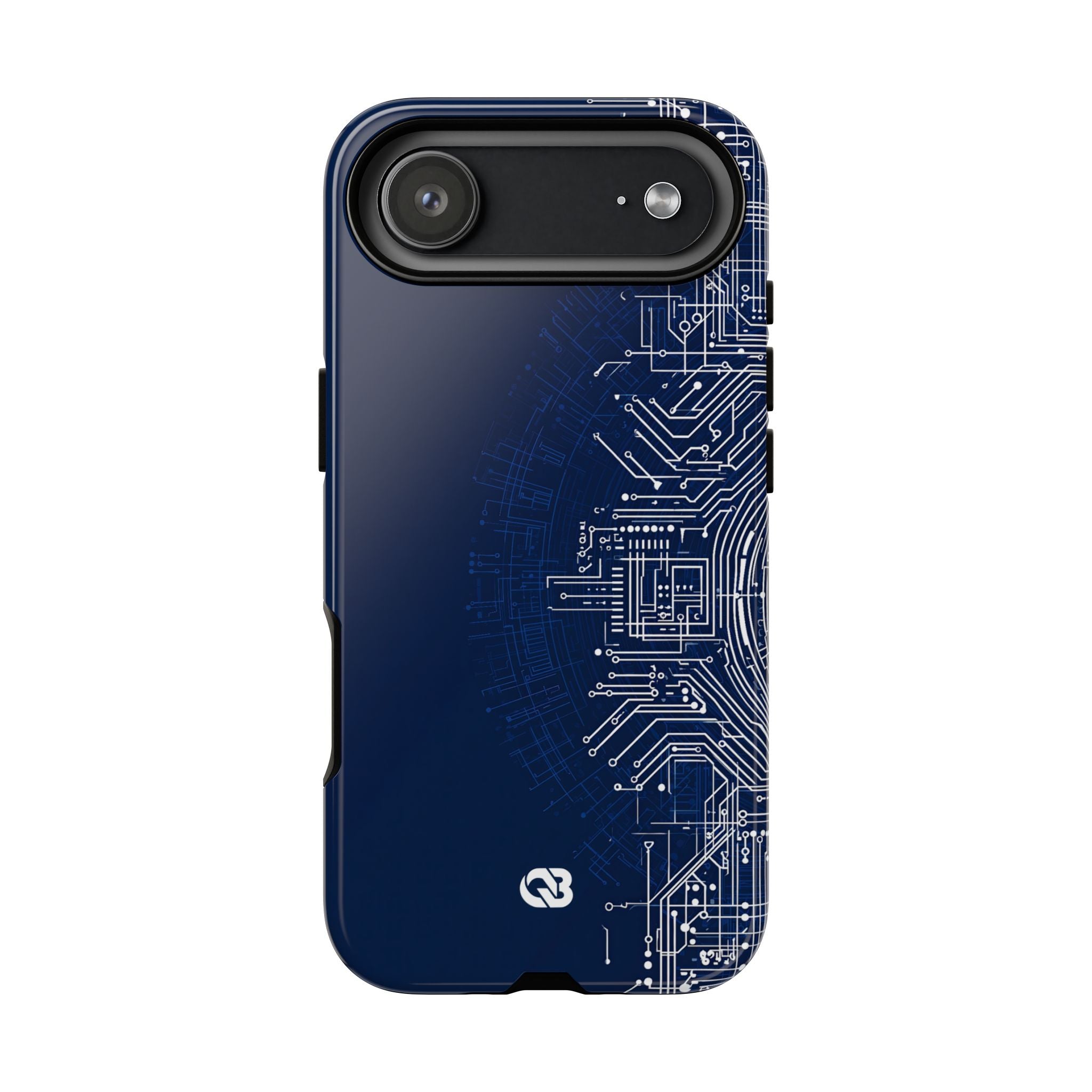 Blue Tough Phone Case for iPhone - Cobalt Circuit Logic