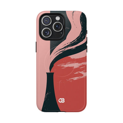 Pink Tough 2.0 Magsafe Phone Case for iPhone - Cinder Rose Plume