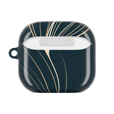 Botanical Contour · Hard Case for AirPods & AirPods Pro · Teal