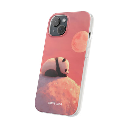 Panda Moonbeam iPhone 15 Skal - Mjuk
