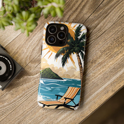 Sunny Palm Breeze iPhone 16 Pro Max Case - Tough