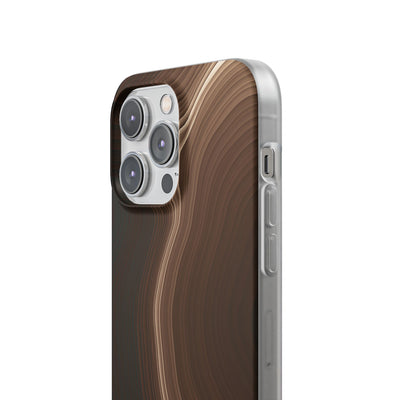 Brown Lite Phone Case for iPhone - Bronzed Canyon Relief