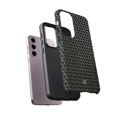 Silver Tough Phone Case for Samsung - Brutalist Steel Mesh