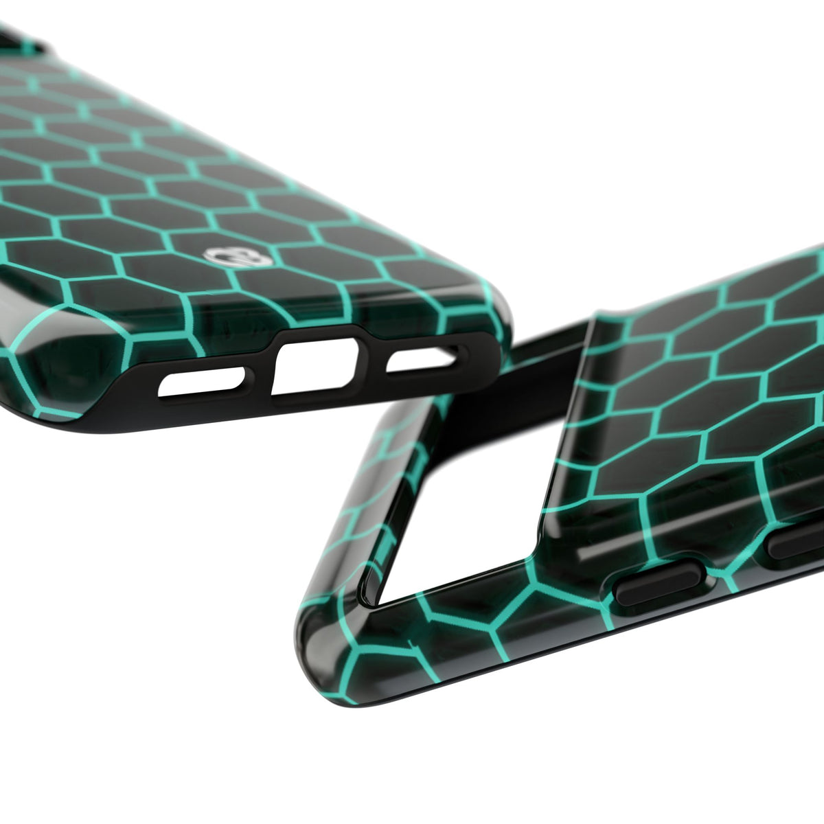 Neon Hex Spectrum · Tough Phone Case for Pixel ·  Teal