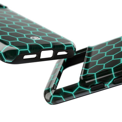 Neon Hex Spectrum · Tough Phone Case for Pixel ·  Teal