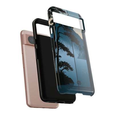 Blue Tough Phone Case for Google Pixel - Kyoto Mist Pine