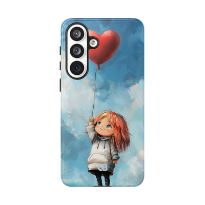 Crimson Heart Sky · Tough Phone Case for Samsung