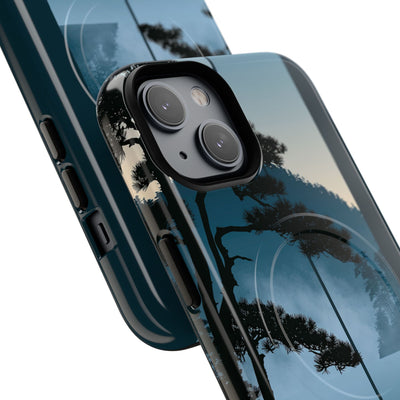 Blue Tough 2.0 Magsafe Phone Case for iPhone - Kyoto Mist Pine