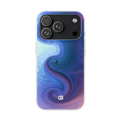 Azure Fluid Swirl · Lite Phone Case for iPhone ·  Blue