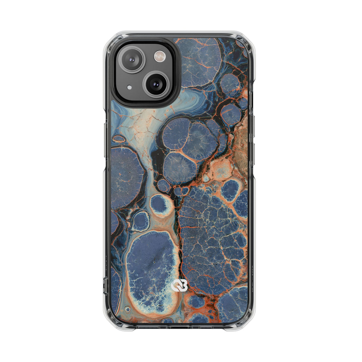 Astral Orb Resonance · Clear Impact Magnetic Phone Case for iPhone · Blue