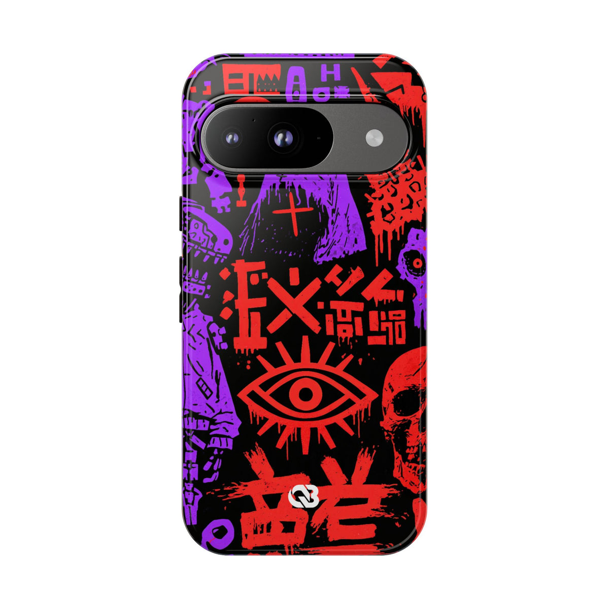 Underground Cyber Glyphs · Tough Phone Case for Pixel ·  Black