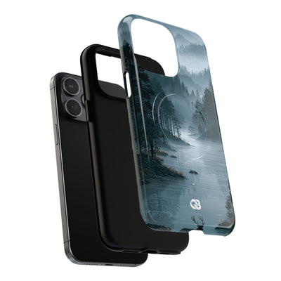 Silent Nordic Fjord · Tough 2.0 Magnetic Phone Case for iPhone · Blue