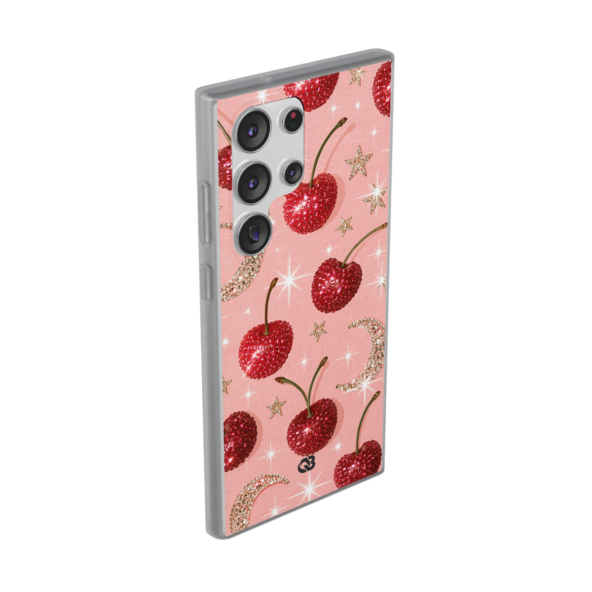 Bedazzled Ruby Cherries · Lite Phone Case for Samsung · Pink