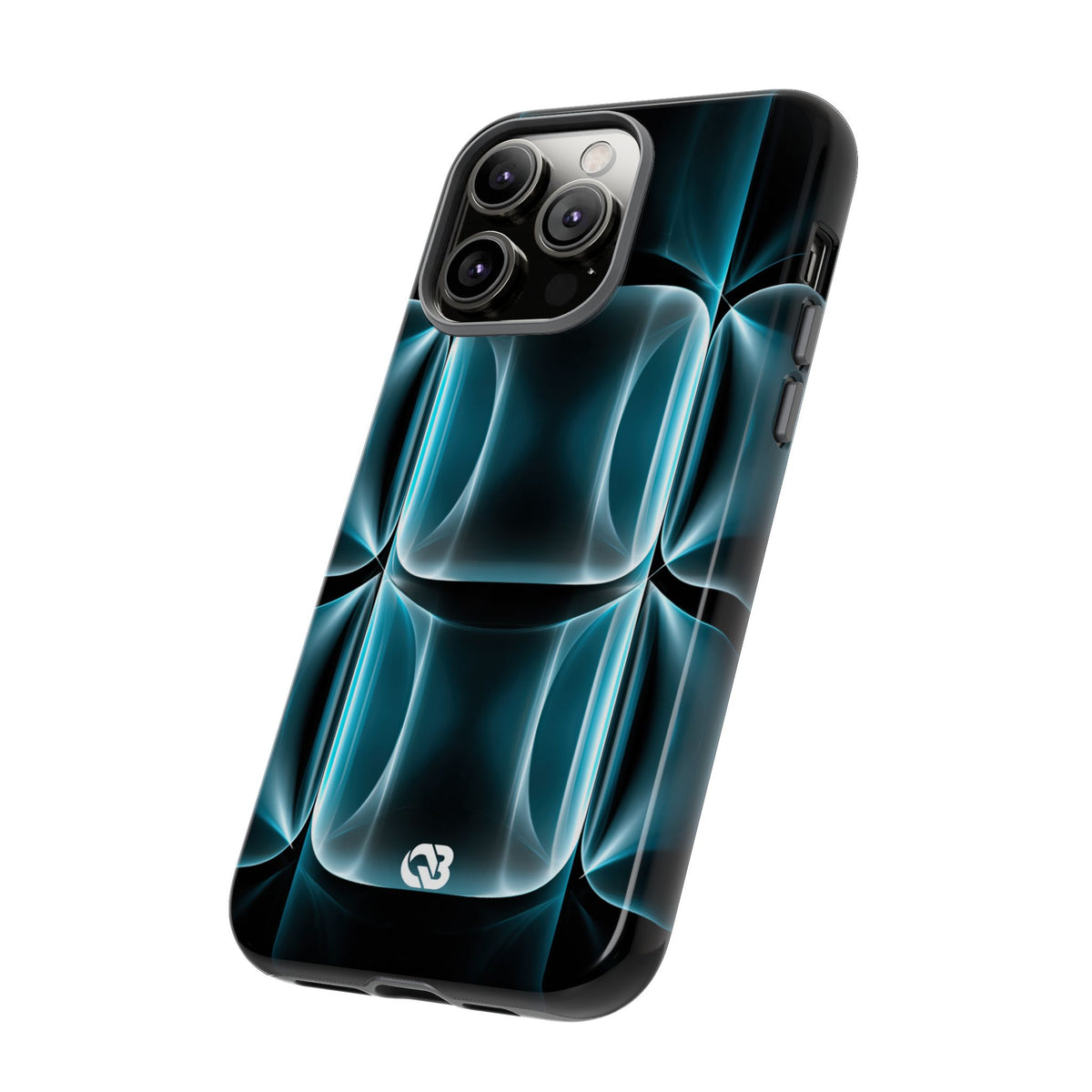 Cyan Core Matrix · Tough Phone Case for iPhone · Blue