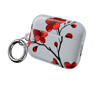 Scarlet Plum Blossom · Hard Case for AirPods & AirPods Pro · Red