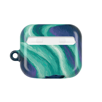 Arctic Aurora Bear · Hard Case for AirPods & AirPods Pro · Teal
