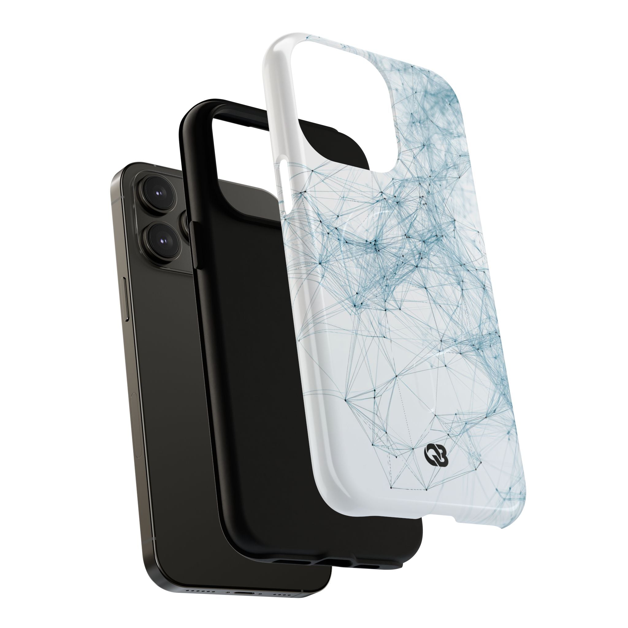 Blue Tough 2.0 Magsafe Phone Case for iPhone - Glacial Neural Web