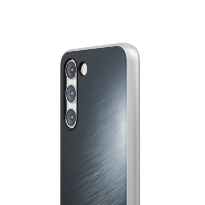 Grey Lite Phone Case for Samsung - Charcoal Brushed Steel