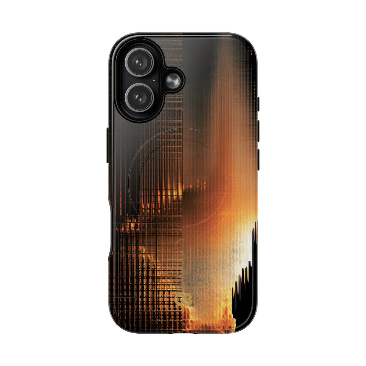 Luminous Grid · Tough 2.0 Magnetic Phone Case for iPhone · Black