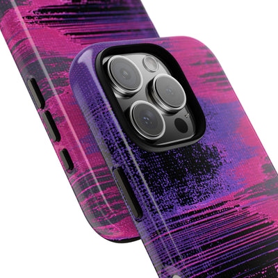 Neon Signal Shift · Tough Phone Case for iPhone · Purple