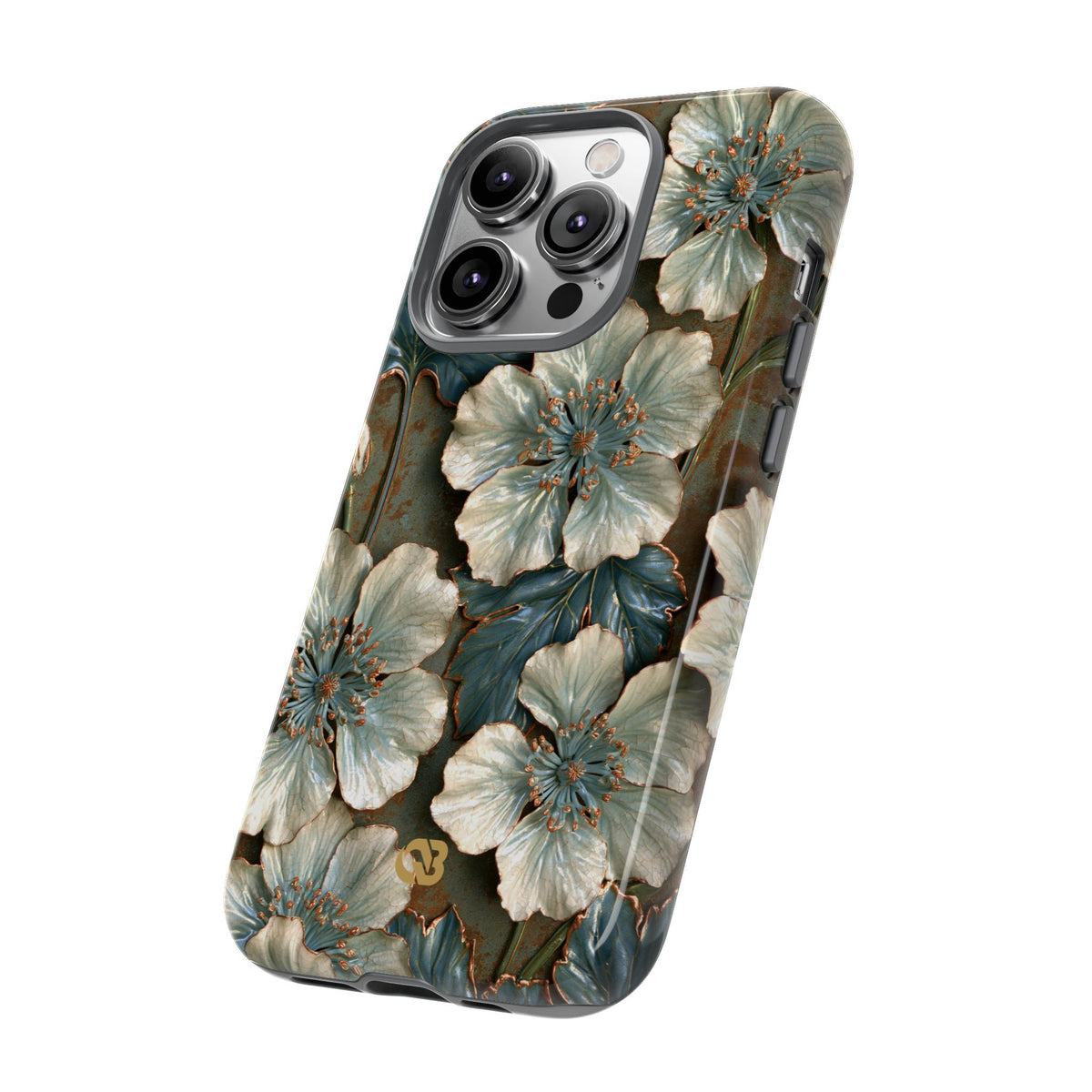 Gilded Blossom Reverie · Tough Phone Case for iPhone · Teal