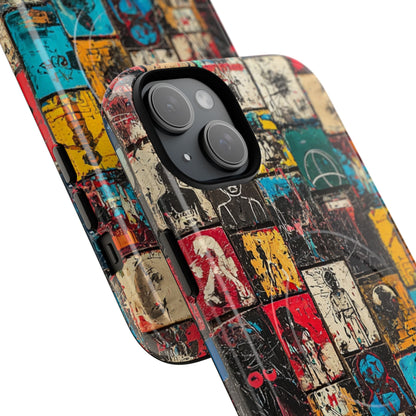 Figured Grid iPhone 15 Plus Case - Tough+