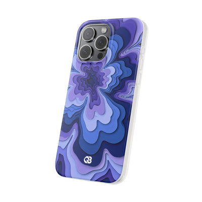 Periwinkle Strata Bloom · Lite Phone Case for iPhone ·  Purple
