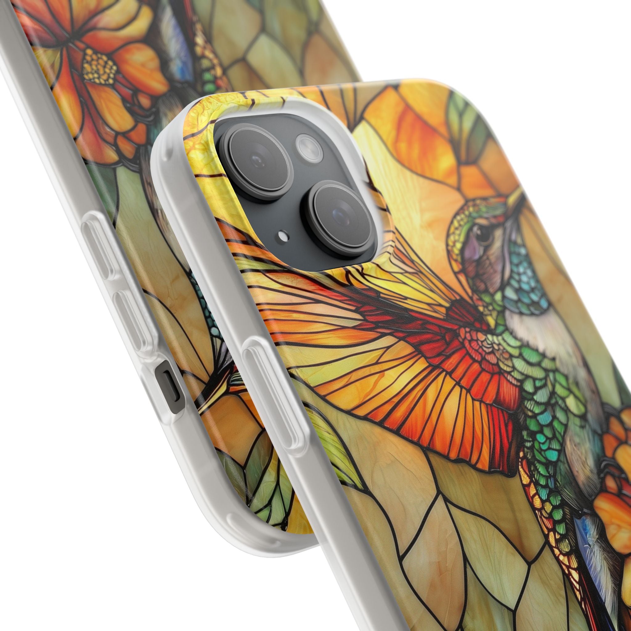 Hummingbird Radiance iPhone 15 Plus Cover - Soft