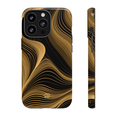 Gilded Strata · Tough Phone Case for iPhone · Gold