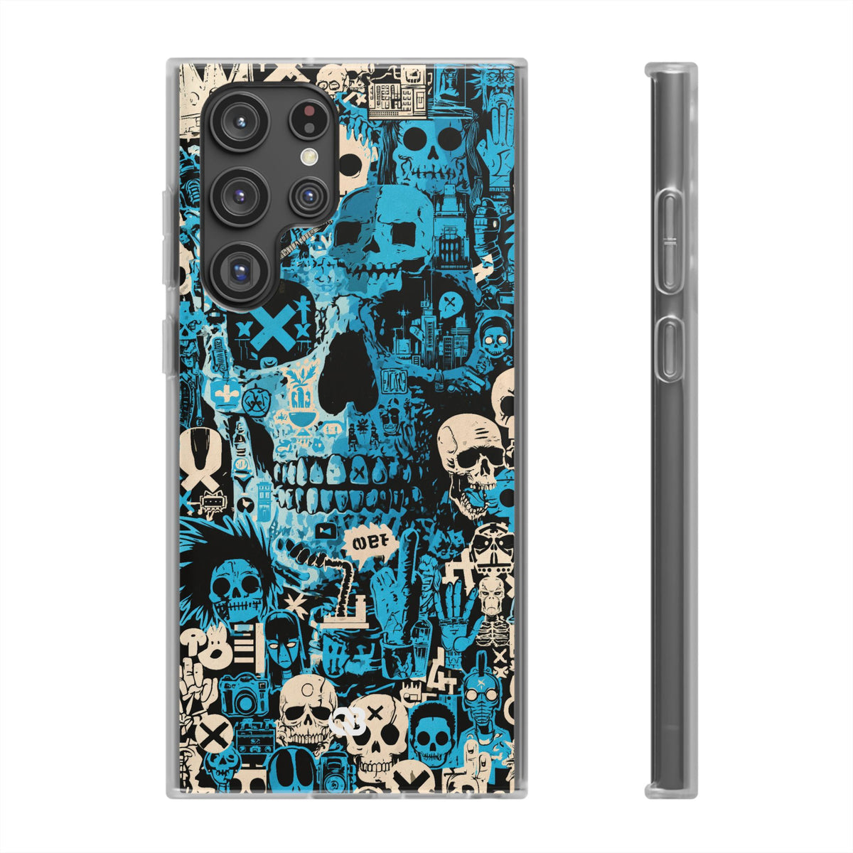 Electric Skull Graffiti · Lite Phone Case for Samsung · Blue