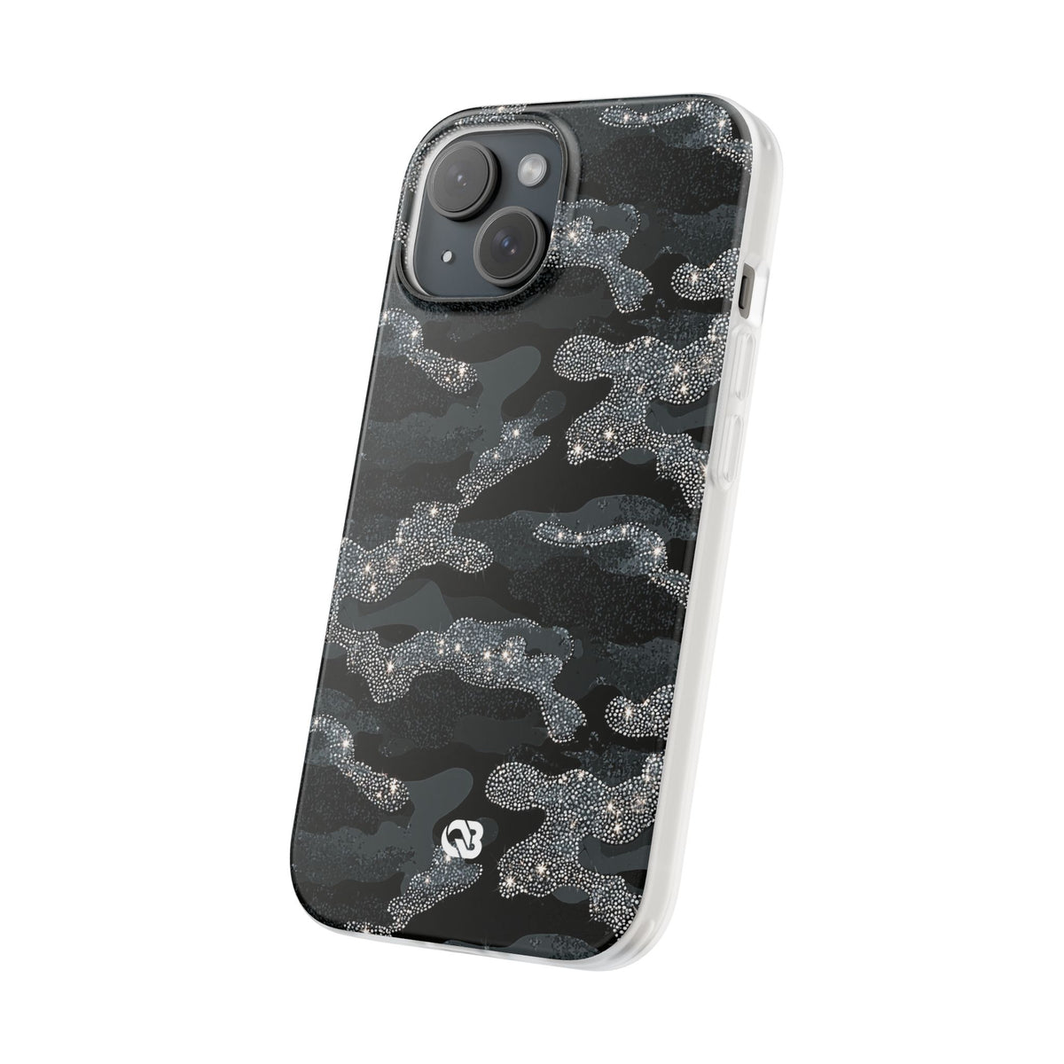 Glitter Shadow Camo · Lite Phone Case for iPhone ·  Black
