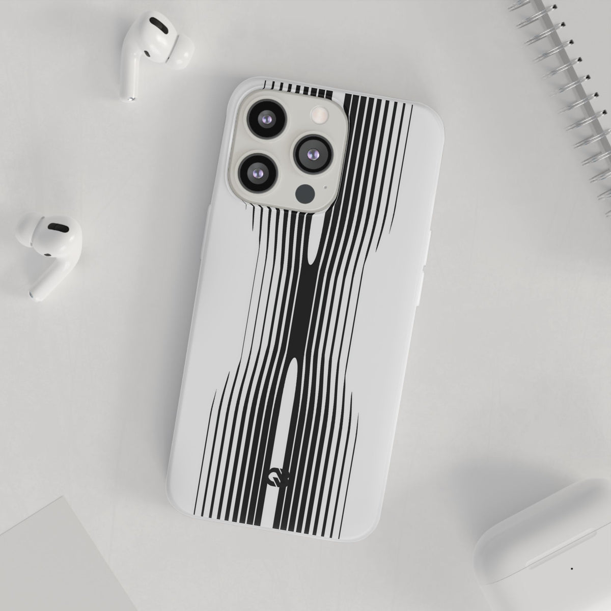 Linear Compression · Lite Phone Case for iPhone ·  Black