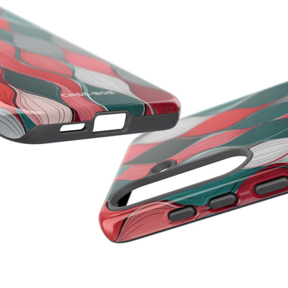 Blattkaskade Teal Samsung S25 Plus Case - Tough