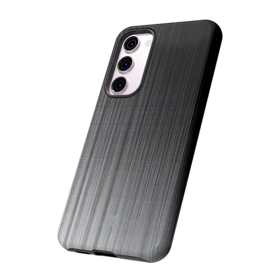 Grey Tough Phone Case for Samsung - Static Vertical Dither