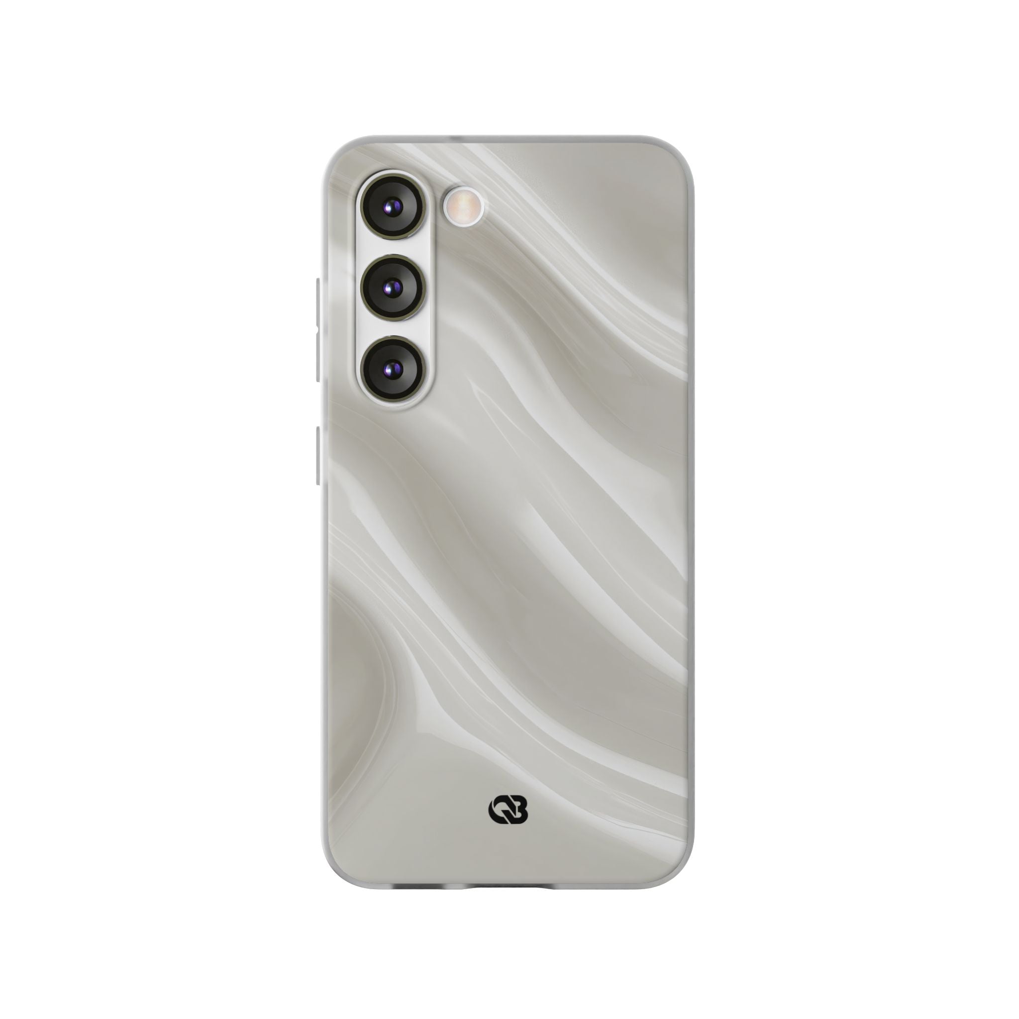 White Lite Phone Case for Samsung - Polished Ivory Wave