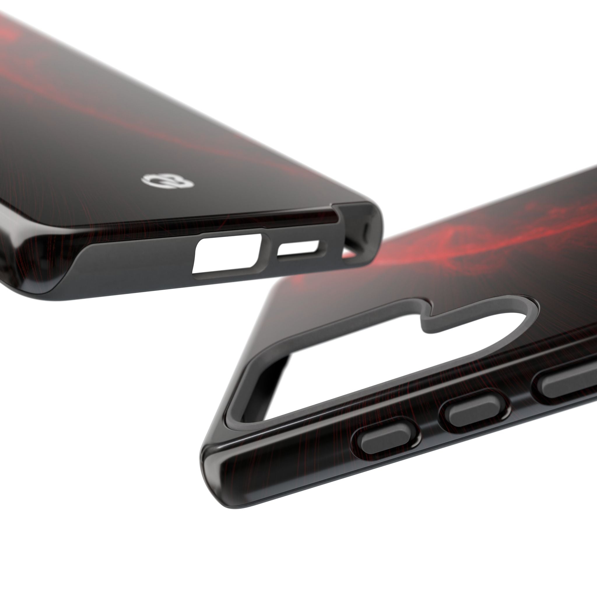 Red Tough Phone Case for Samsung - Solar Crimson Flare