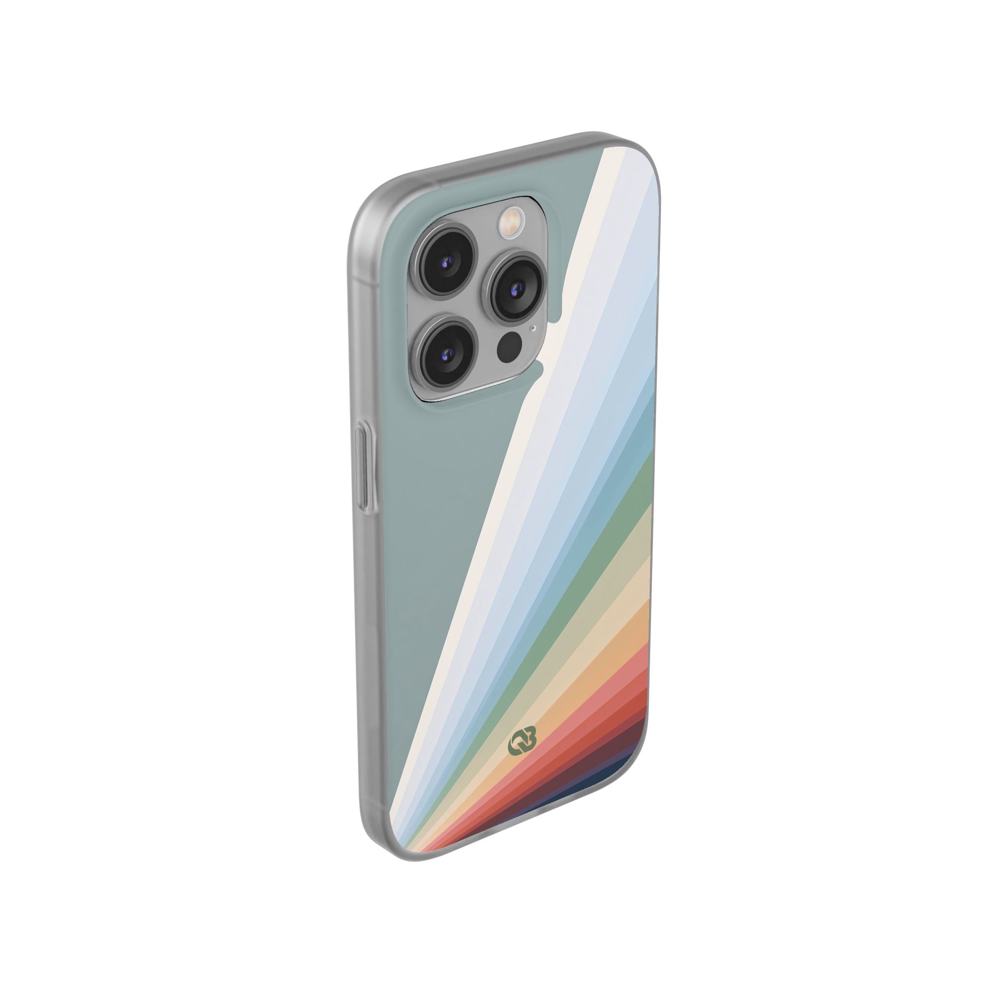 Green Lite Phone Case for iPhone - Sage Prism Beam