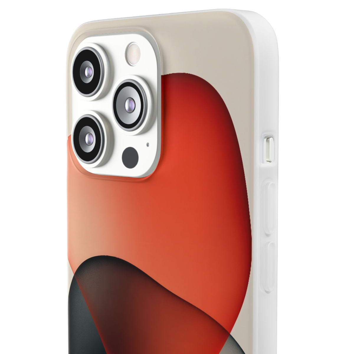 Translucent Crimson Form · Lite Phone Case for iPhone ·  Red