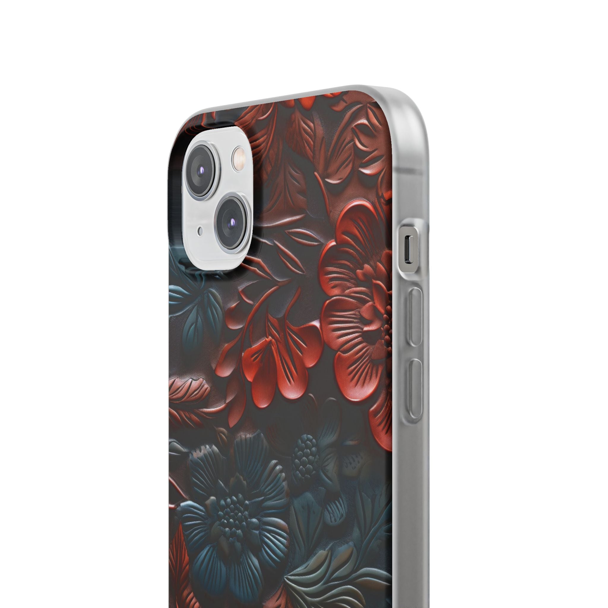 Carved Earth Bloom · Soft Phone Case for iPhone