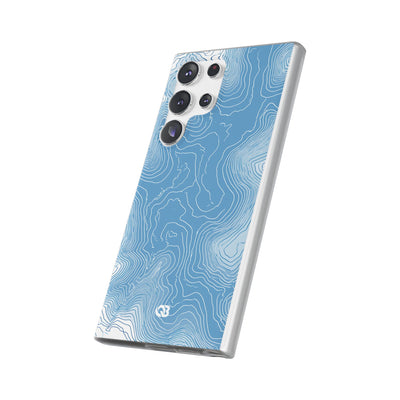 Glacial Basin Topo · Lite Phone Case for Samsung · Blue