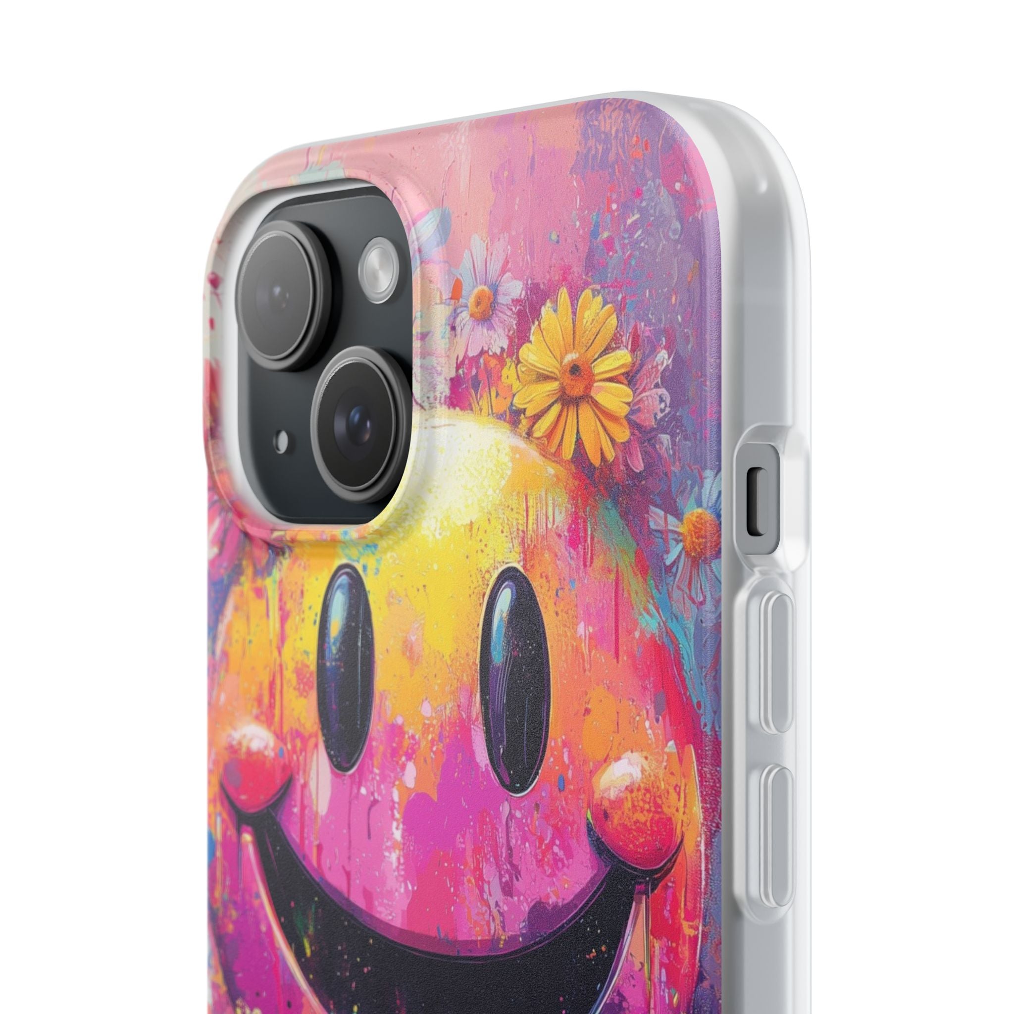 Vivid Grin Graffiti · Soft Phone Case for iPhone
