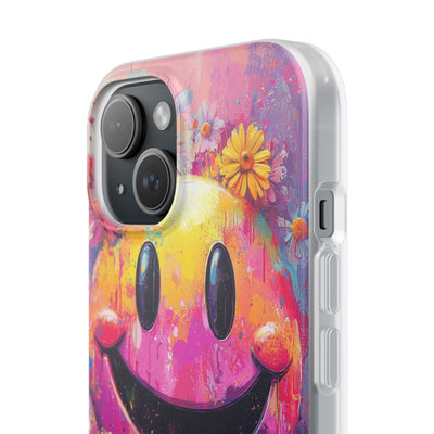Vivid Grin Graffiti · Soft Phone Case for iPhone