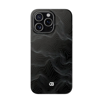 Obsidian Contour Elevation · Lite Phone Case for iPhone ·  Black