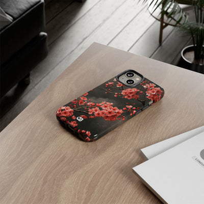 Dark Sakura Nocturne · Tough Phone Case for iPhone · Black